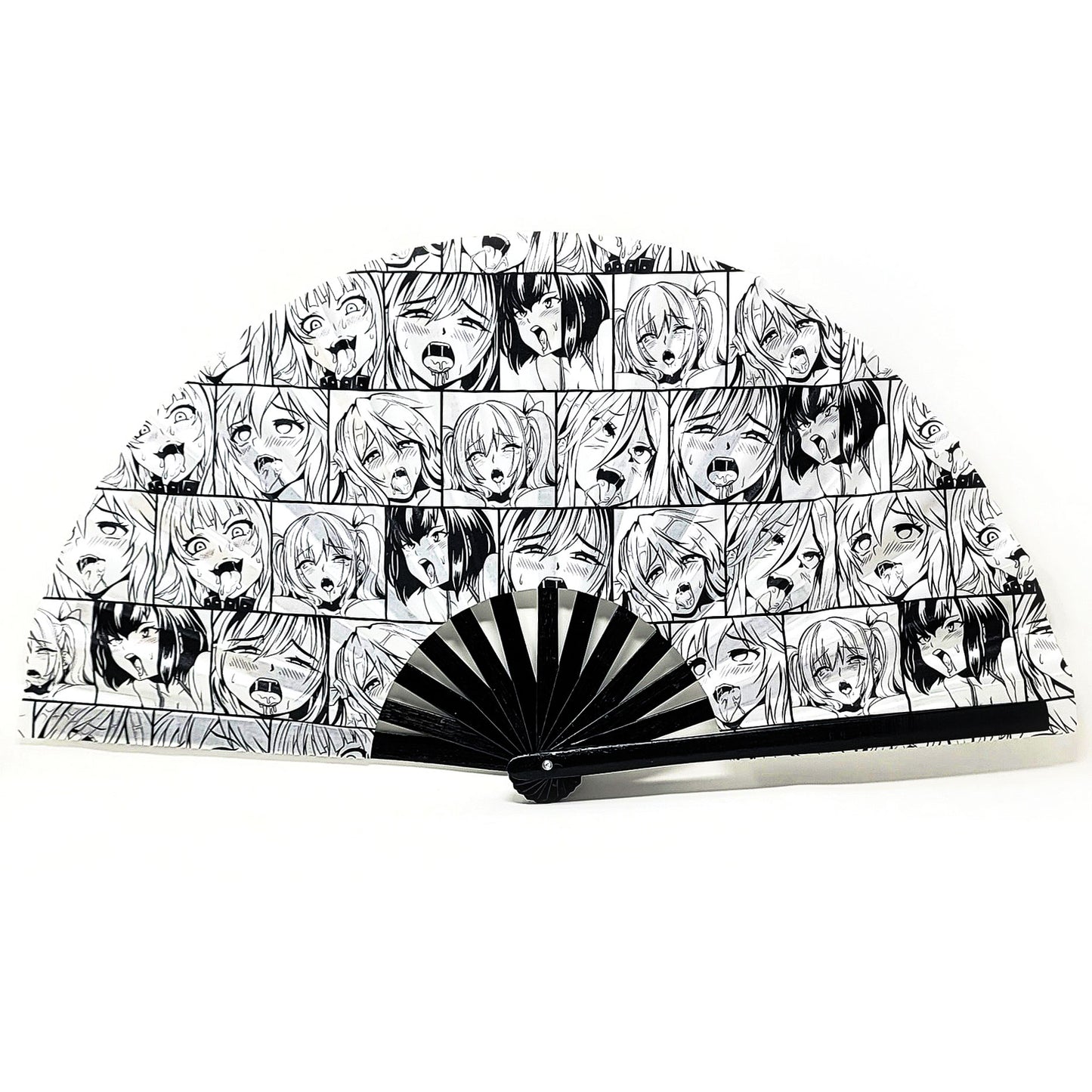 Ahegao Girlz - Bamboo Folding Hand Fan