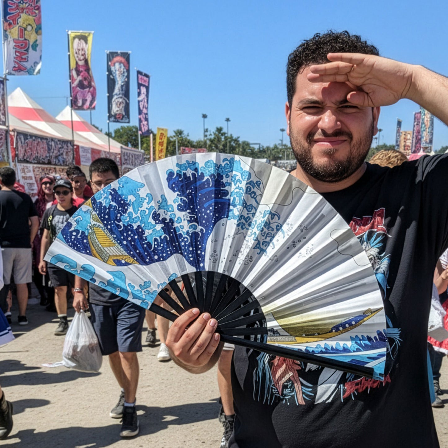 Japanese Great Wave - Bamboo Folding Hand Fan