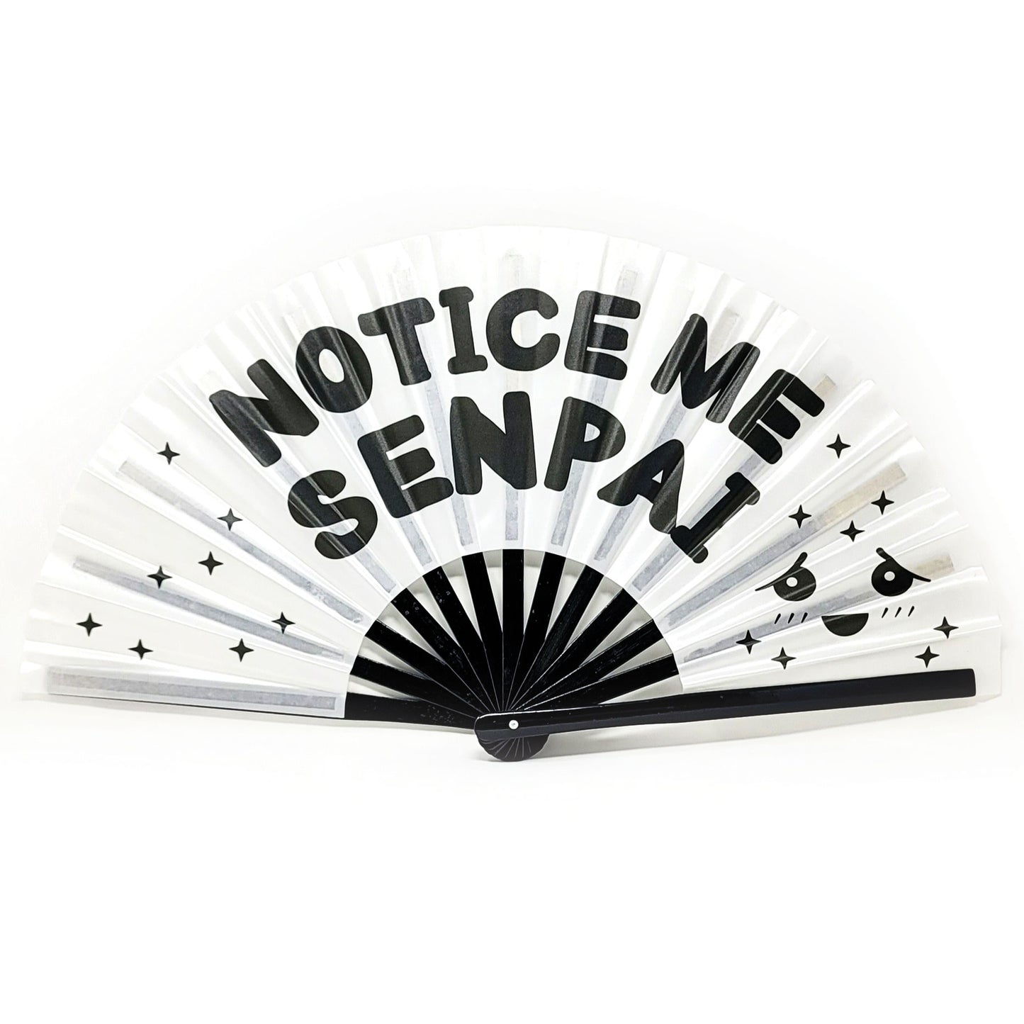 Notice Me Senpai - Bamboo Folding Hand Fan