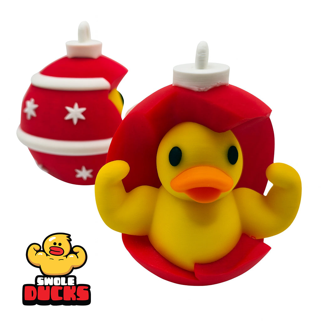 ๐ Swole Duck Holiday Orniment: Bulb PR Swole Duck