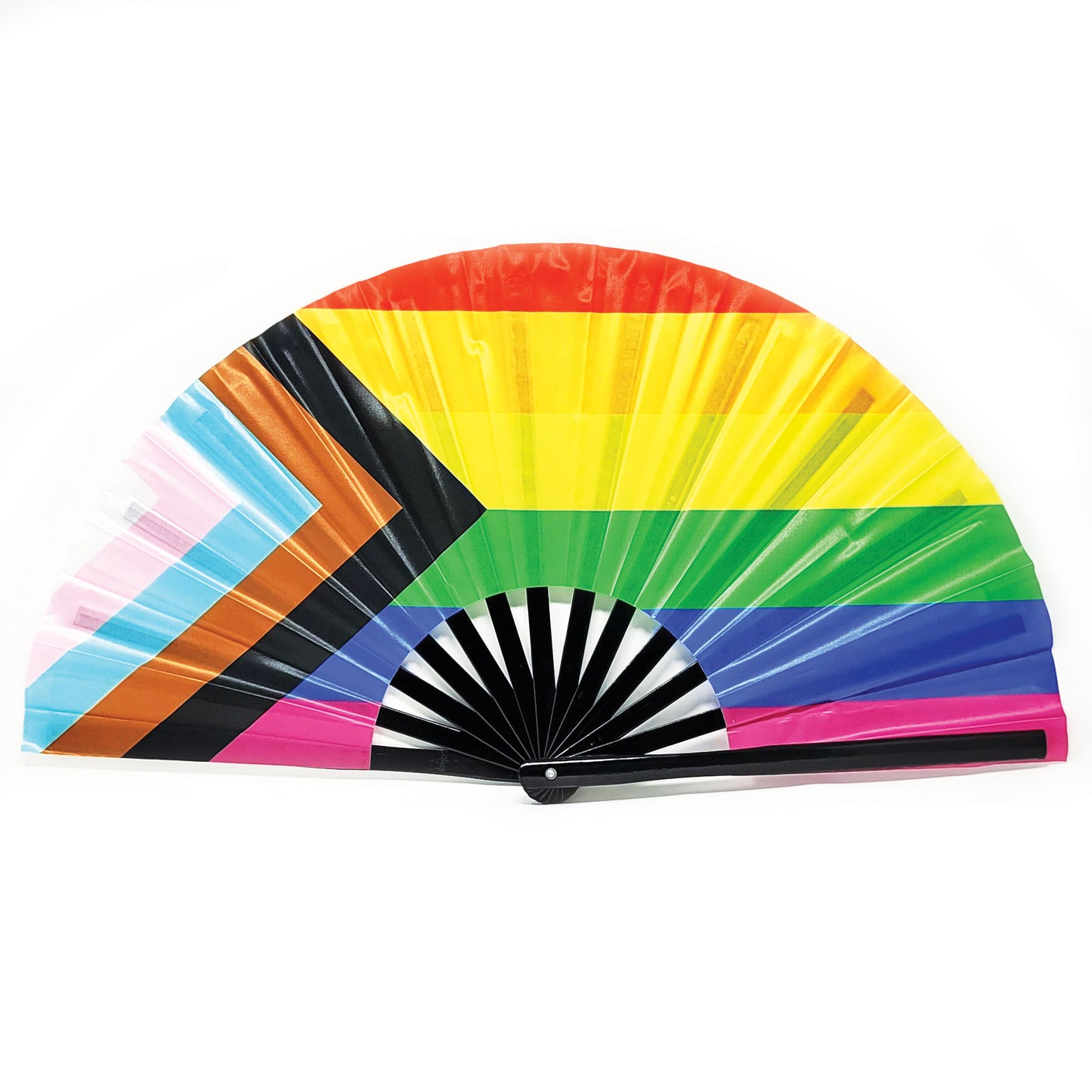 Pride Rainbow - Bamboo Folding Hand Fan