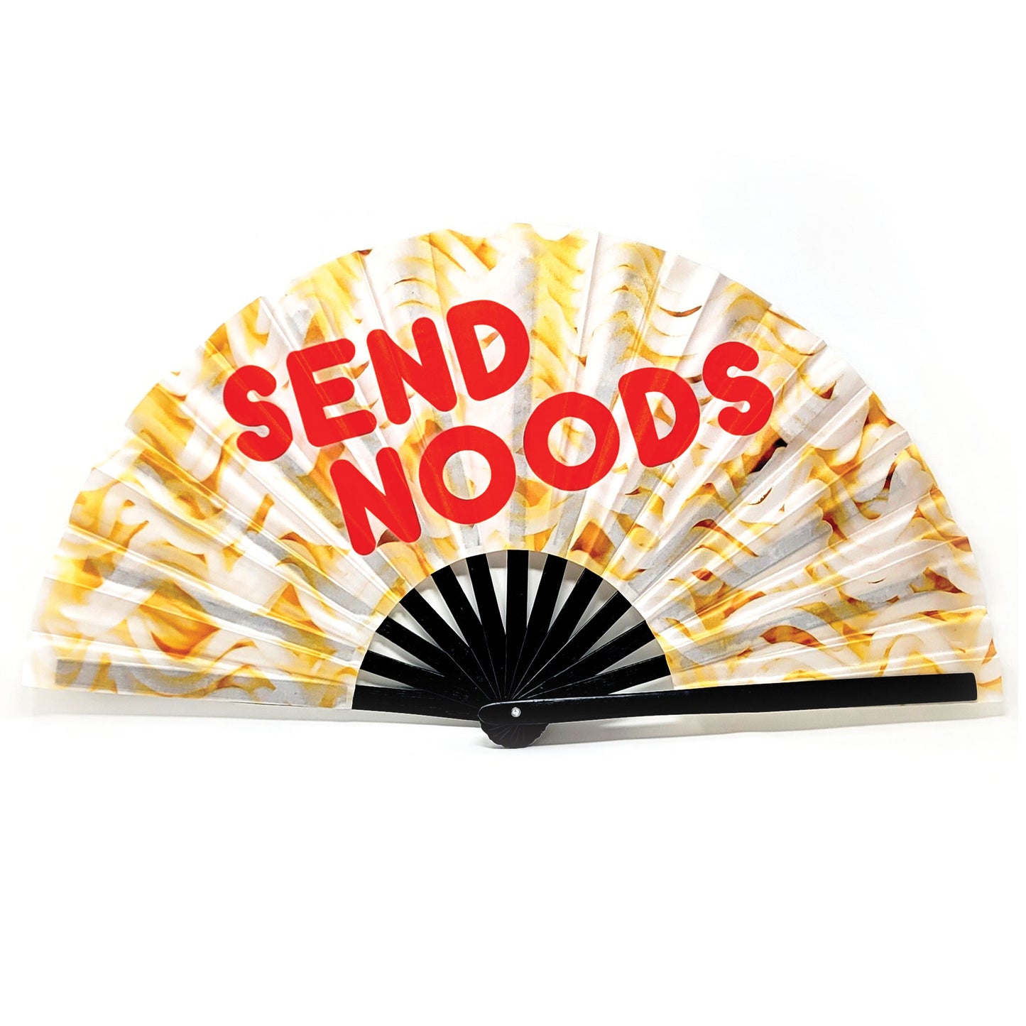 Send Noods Funny - Bamboo Folding Hand Fan