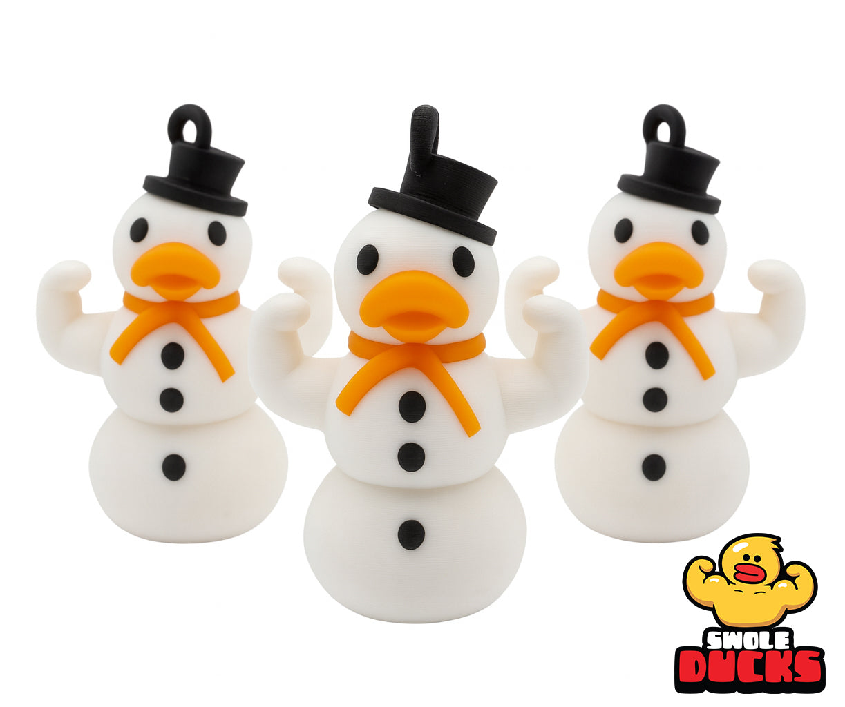 ๐ Swole Duck Holiday Ornament: SwoleMan