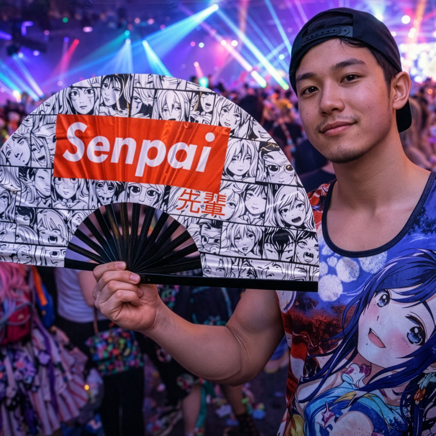 Senpai - Bamboo Folding Hand Fan