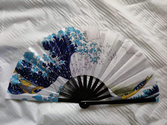 Japanese Wave Art - Folding Hand Fan