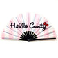 Hello Cunty - Bamboo Folding Hand Fan