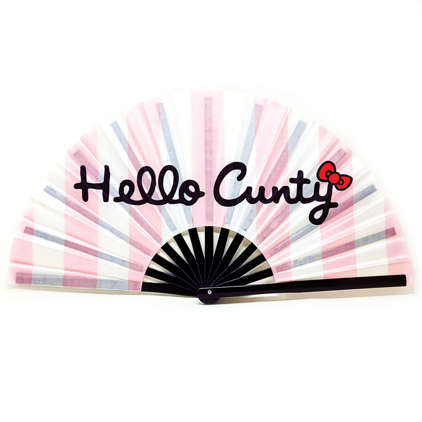 Hello Cunty - Bamboo Folding Hand Fan