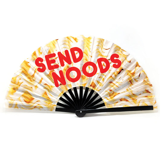 Send Noods Funny - Bamboo Folding Hand Fan