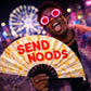 Send Noods Funny - Bamboo Folding Hand Fan