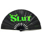Slut - Bamboo Folding Hand Fan