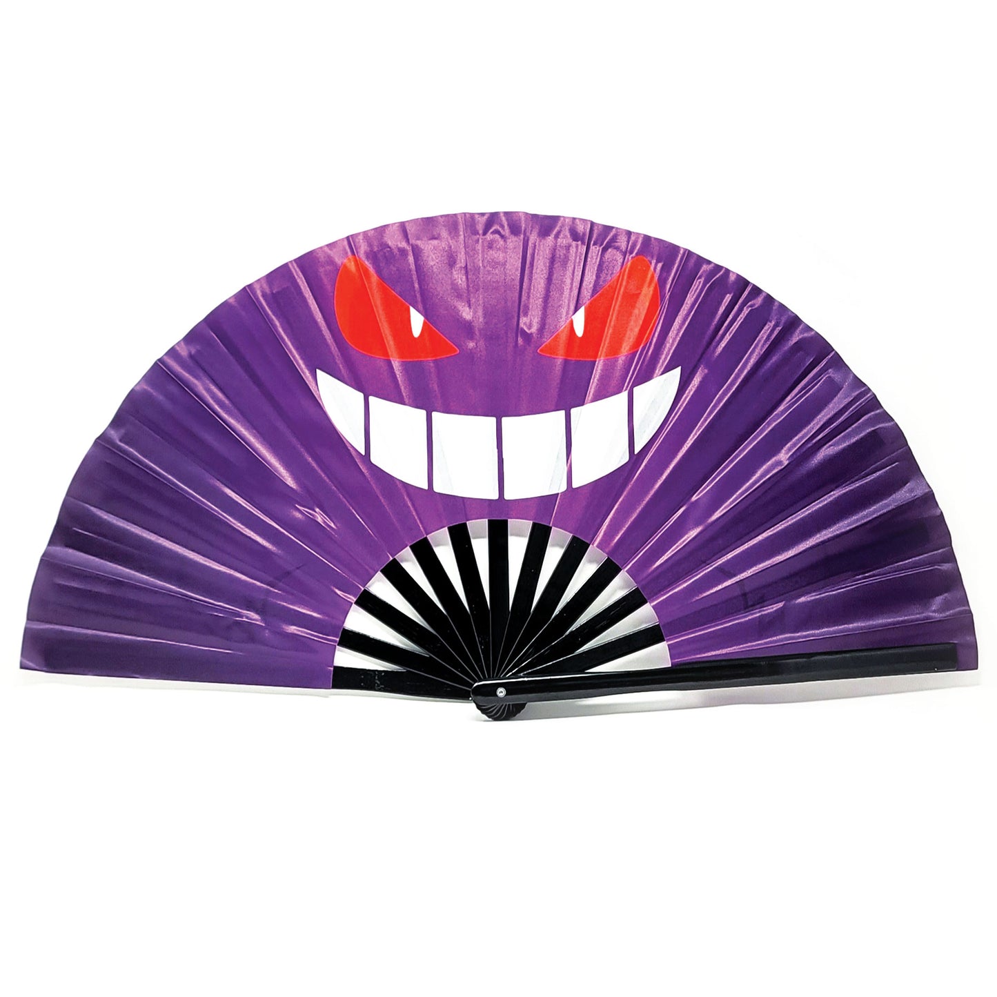 Spooky Smile - Bamboo Folding Hand Fan
