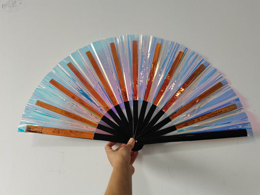 Iridescent - Bamboo Folding Hand Fan